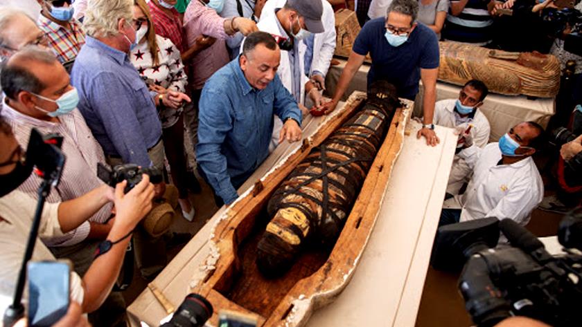 Iranpress: Egypt unveils 59 ancient coffins in major archaeological find