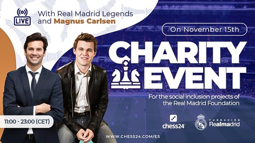 Iranpress: Magnus Carlsen take part in a charity event