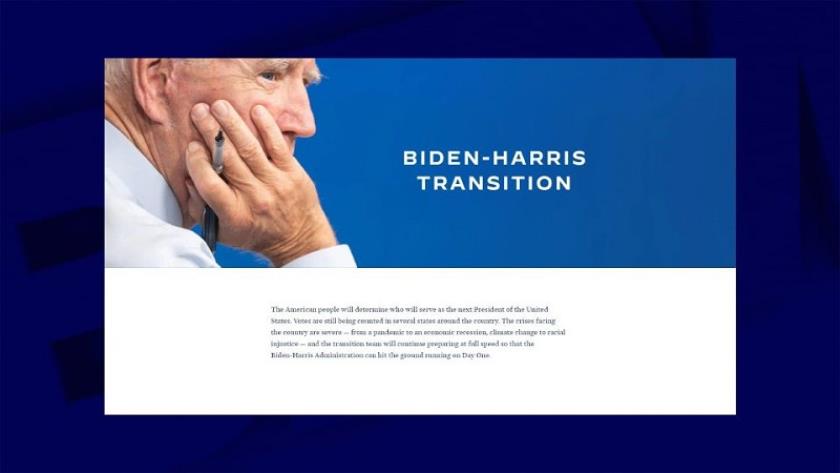 Iranpress: Joe Biden launches transition website
