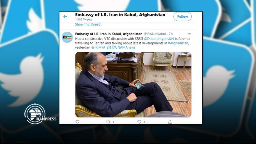 Iranpress: Iranian Amb. in Kabul meets UN Special Rep. for Afghanistan