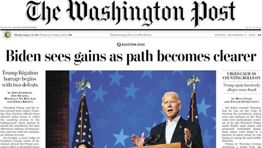 Iranpress: World Newspapers: Biden sees gains as path becomes clearer