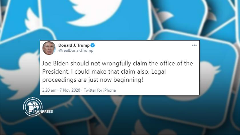 Iranpress: Trump: Biden should not claim office of President