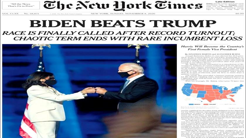 Iranpress: World Newspapers: Biden beats Trump