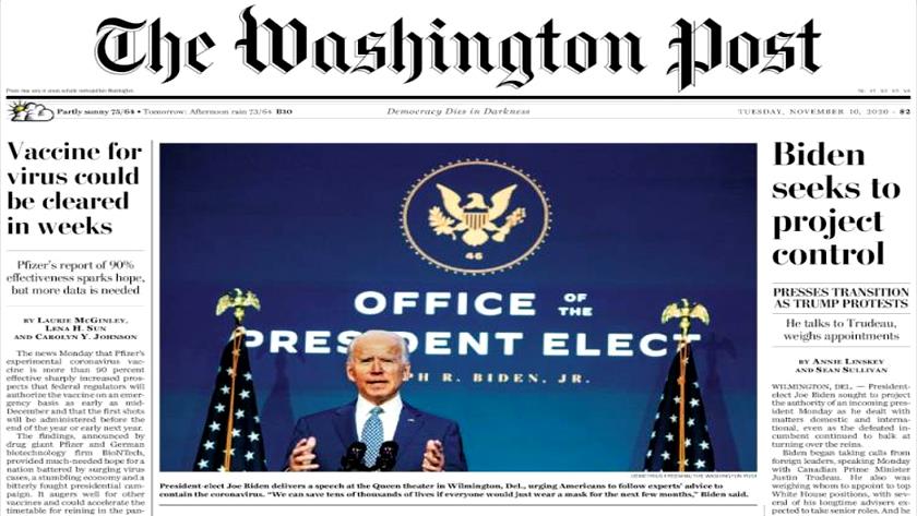 Iranpress: World Newspapers: Biden seeks to project control