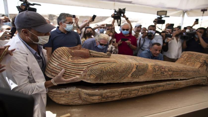 Iranpress: Egyptians showcase scores of 2,500-year-old coffins
