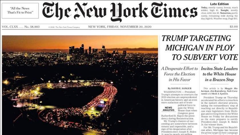 Iranpress: World Newspapers: Trump targets Michigan in his ploy to subvert election