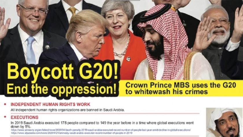 Iranpress: Human rights activists call for a boycott of G20 summit in Riyadh