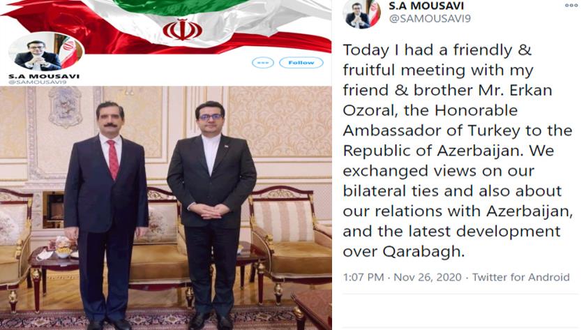 Iranpress: Iran and Turkey discuss latest development of Nagorno-Karabakh in Baku