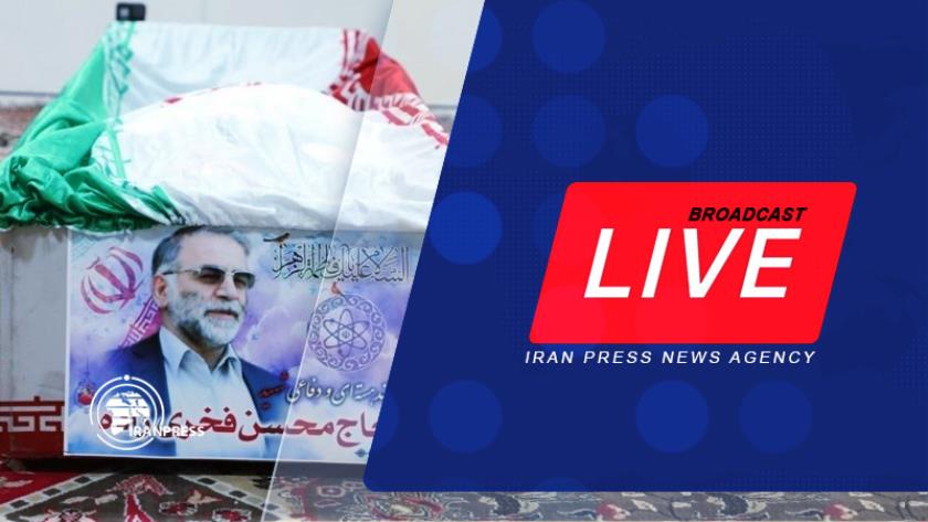 Iranpress: Martyr Fakhrizadeh’s funeral underway: Iran Press live footage