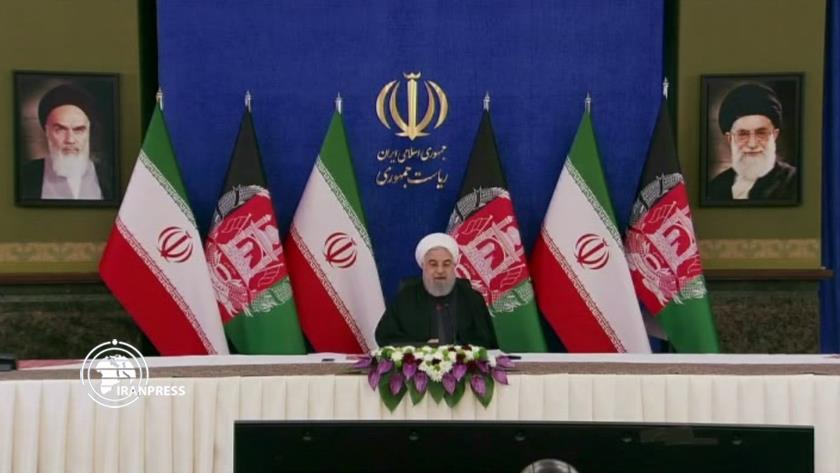 Iranpress: Khaf-Herat railway strengthens ties between Iran, Afghanistan: Pres. Rouhani
