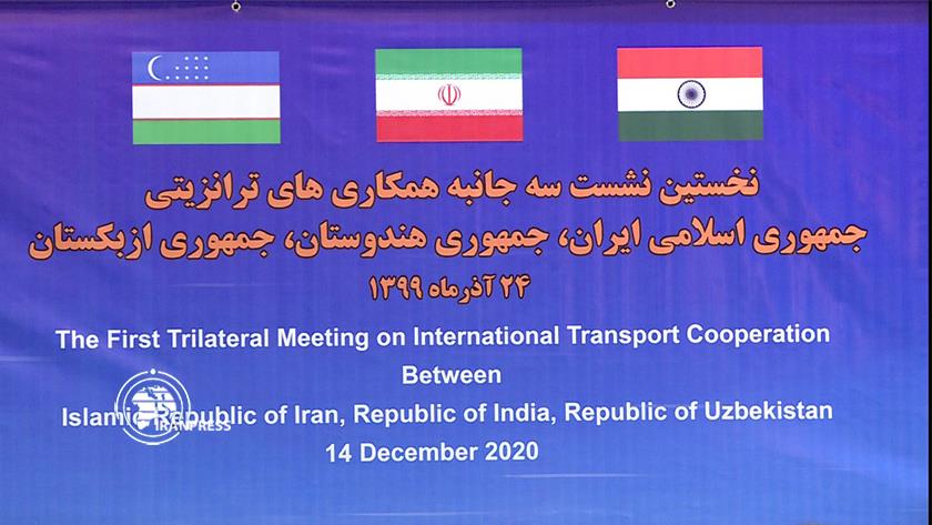 Iranpress: 1st Iran, India, Uzbekistan trilateral meeting held to boost transit cooperation