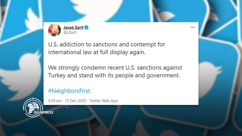 Iranpress: Zarif: US sanctions against Turkey 