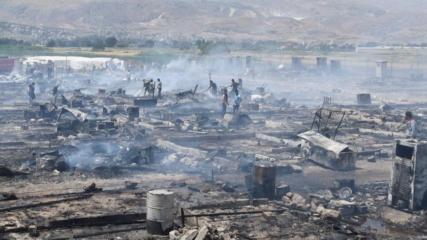 Iranpress: Perpetrators of arson attack at Syrian refugee camp in Lebanon must be punished