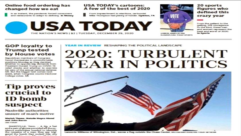 Iranpress: World Newspapers: 2020 turbulent year in politics