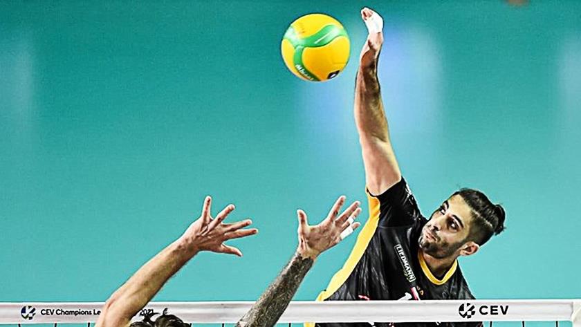 Iranpress: Iranian volleyballer, best spiker in CEV Champions League