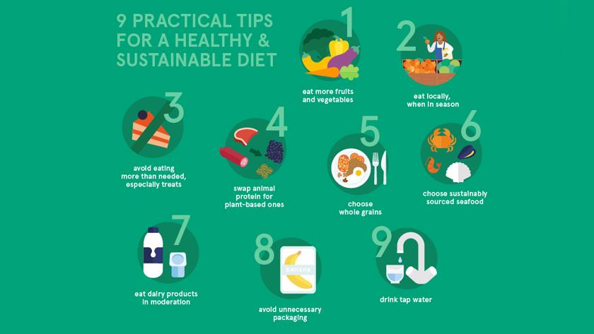 Iranpress: 9 tips for healthy, sustainable diet