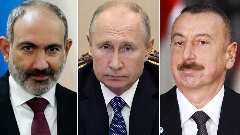Iranpress: Putin holds talk with Aliyev and Pashinyan