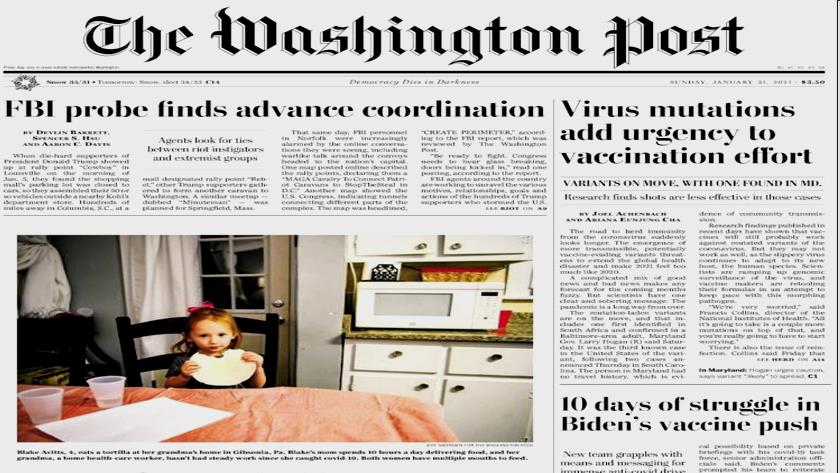 Iranpress:  World Newspapers: Coronavirus mutations add urgency to vaccination effort 