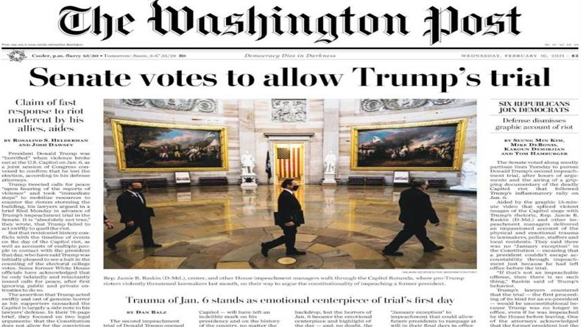 Iranpress: World Newspapers: US Senate votes to allow Trump’s trial
