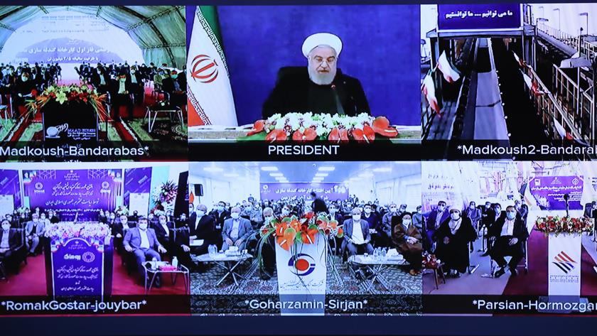 Iranpress: 4 industrial, mining national projects inaugurated across Iran