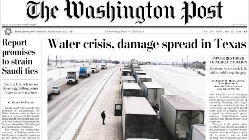 Iranpress: World Newspapers: Water crisis, damage spread in Texas