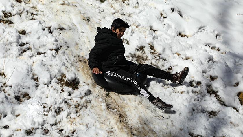 Iranpress: Beautiful snowfall in land of "thousand-springs"