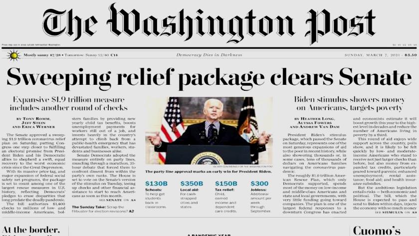Iranpress: World Newspapers: Sweeping relief package clears Senate