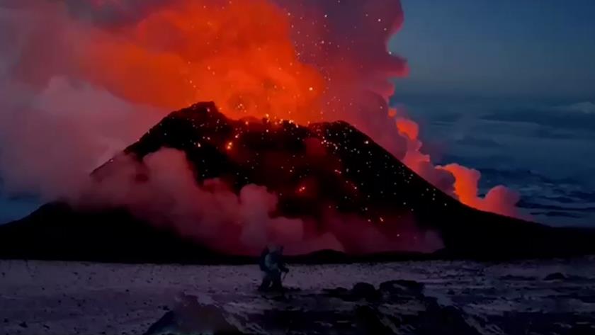 Iranpress: Incredible eruption of highest Eurasia’s Volcano in Russia; Kamchatka