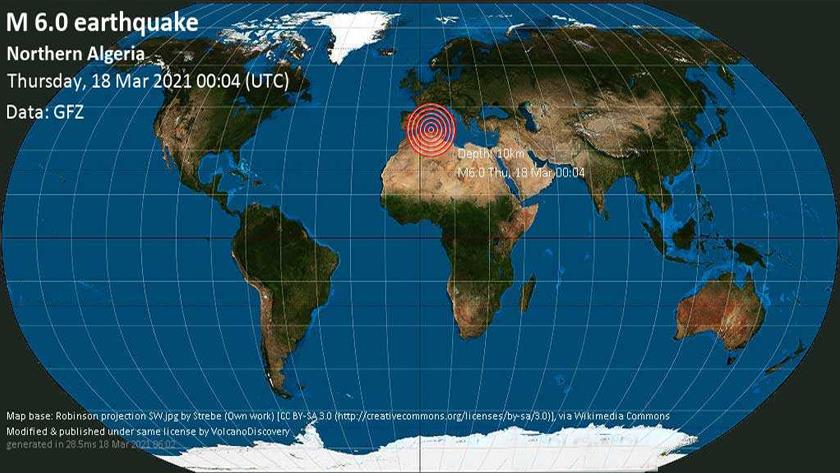 Iranpress: Strong magnitude 6.0 earthquake shakes Northern Algeria
