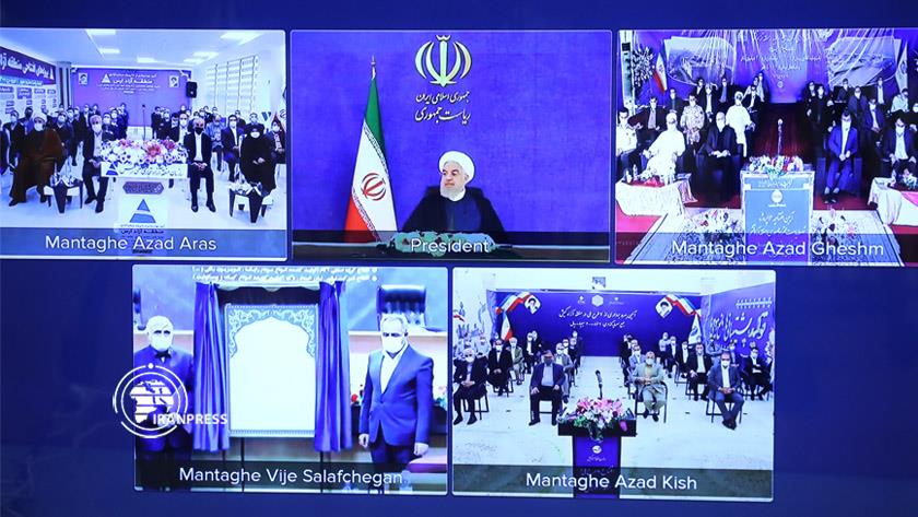 Iranpress: Inauguration of national projects; sign of sanctions failure : Pres. Rouhani