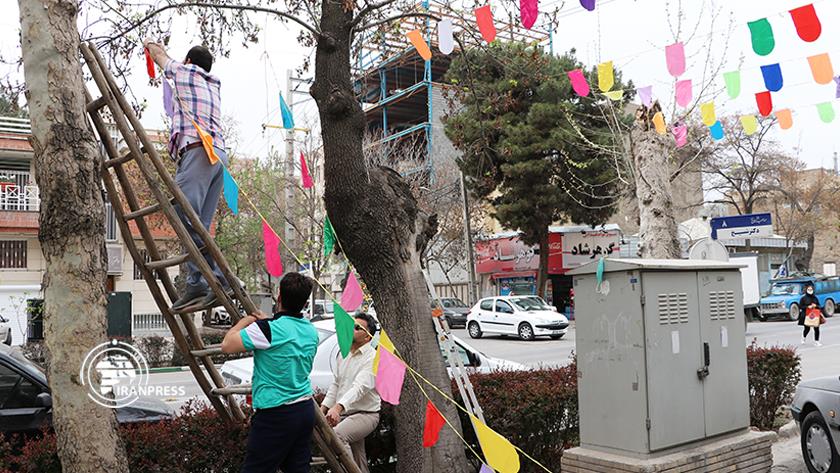 Iranpress: Decoration of Mashhad streets on occasion of Mid-Sha’ban