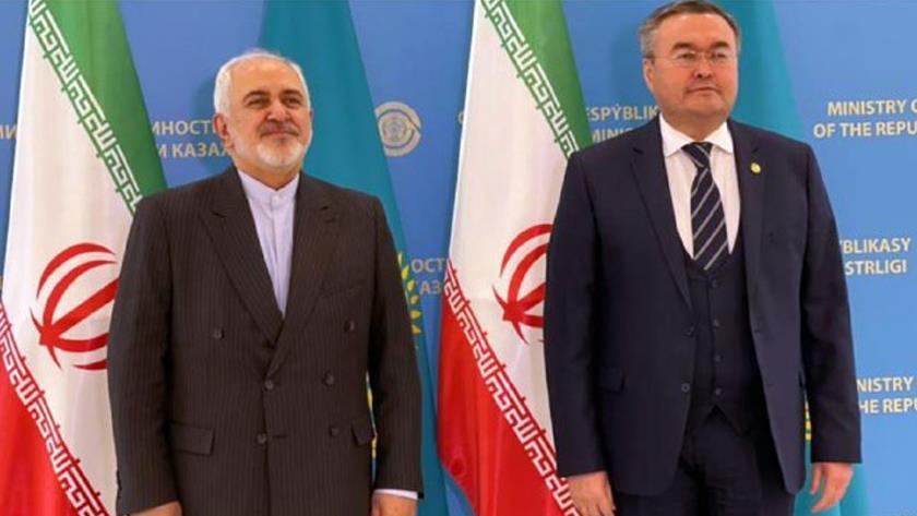 Iranpress: Zarif meets his Kazakh counterpart to discuss mutual interest