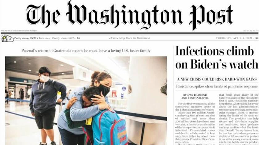 Iranpress: World Newspapers: Infections climb on Biden