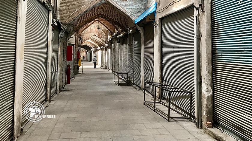 Iranpress: Coronavirus red zones; Tabriz Bazaar locks down