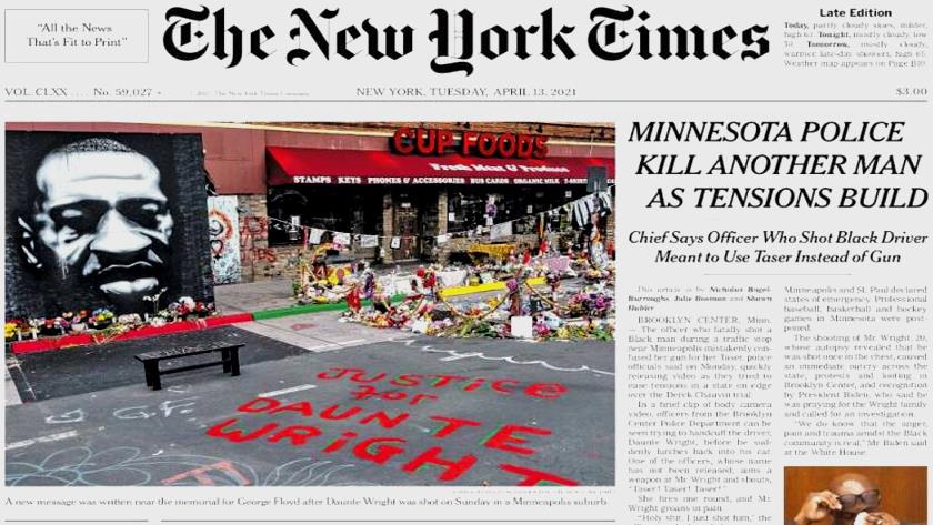 Iranpress: World Newspapers: Minnesota police kill another man as tensions build