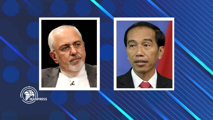 Iranpress: FM Zarif, Indonesian President stress boosting ties