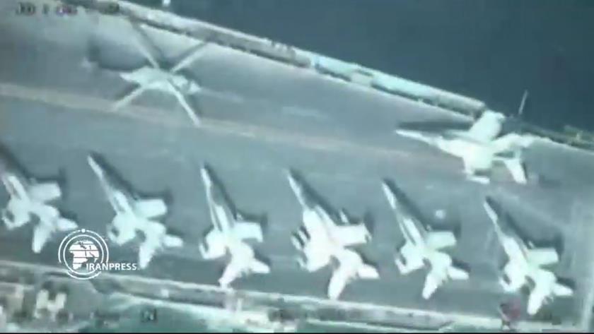 Iranpress:  Iranian drones capture new images of US ships 