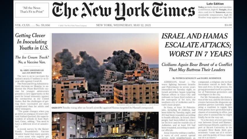 Iranpress: World Newspapers: Israel, Hamas escalate attacks; worst in 7 years