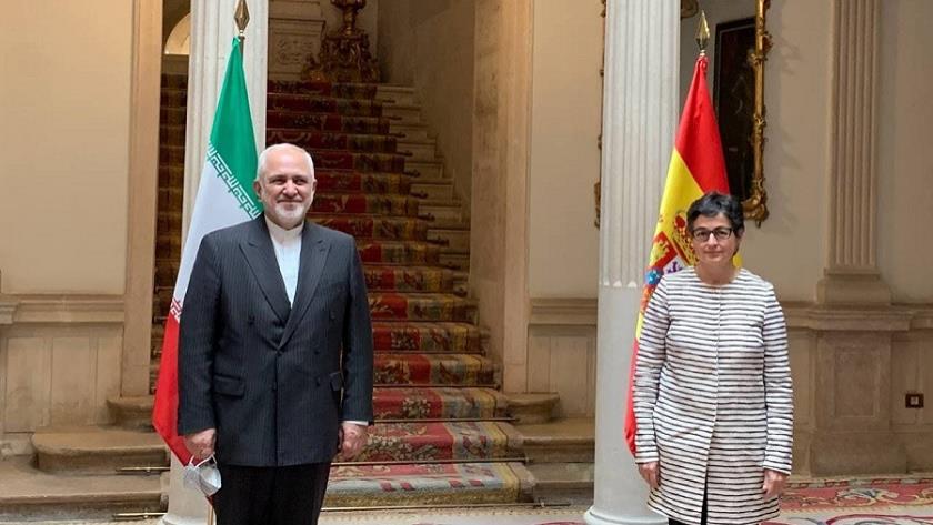 Iranpress: FM Zarif describes negotiations with his Spanish counterpart as constructive