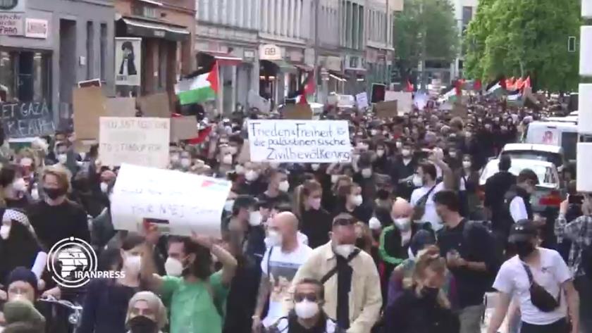 Iranpress: Israel-Gaza crisis: Pro-Palestinian rallies in German cities