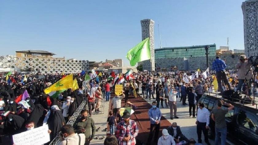 Iranpress: People in Tehran gather in protest to Israeli crimes in Gaza