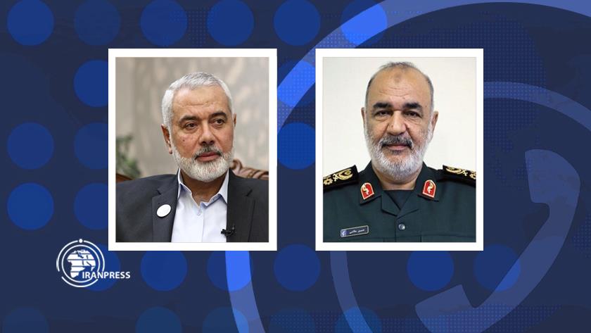 Iranpress: IRGC commander, Hamas top official hold telephone conversation on resistance victory