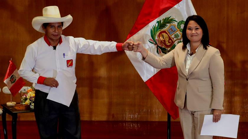 Iranpress: Peru’s Presidential vote-poll: Leftist candidate Castillo ahead