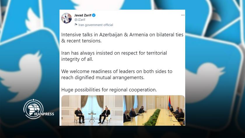 Iranpress: Iran has always insisted on respect for territorial integrity of all: Zarif
