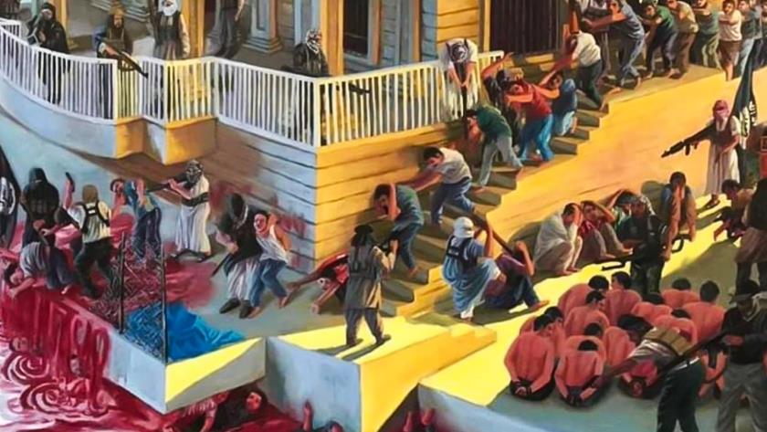Iranpress: Iraqi artist depicts Speicher massacre