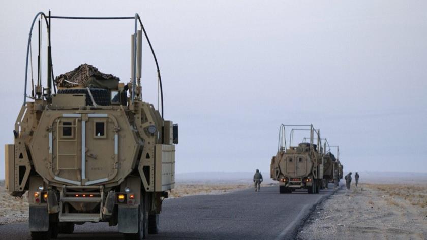 Iranpress: Bomb attack targets US-led coalition convoy west of Iraq