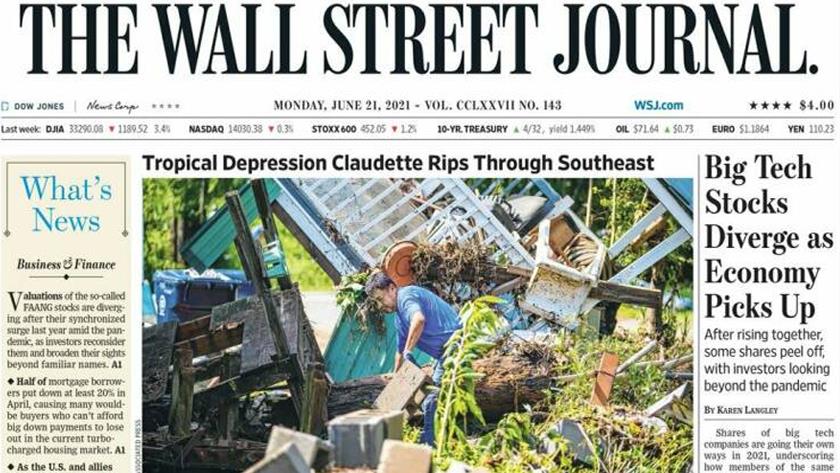 Iranpress: World Newspapers: Tropical Depression Claudette rips through southeast U.S