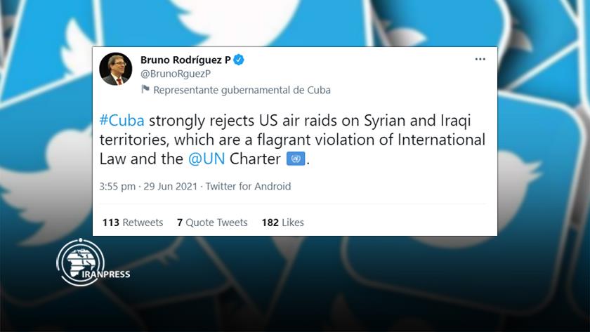 Iranpress: Cuba condemns US airstrike on Syrian, Iraqi territories