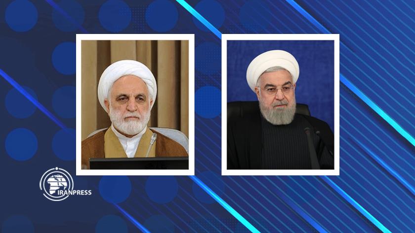 Iranpress: Pres. Rouhani congratulates Mohseni-Ejei on his new post