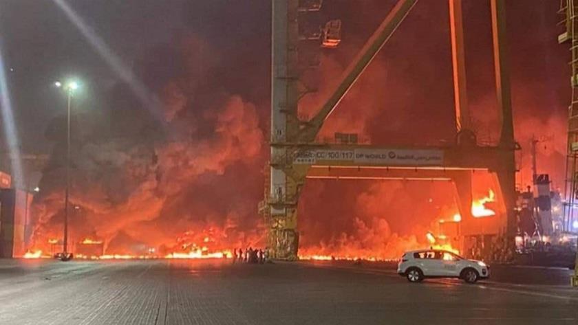 Iranpress: Huge explosion rocks Dubai’s Jebel Ali Port